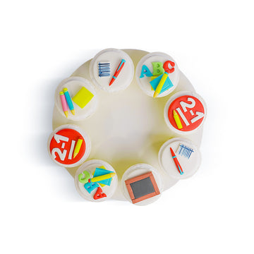 Learning Adventures Cupcake Board - Back To School